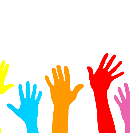 Freiwillige vor - bunte H&auml;nde | &copy; Tumisu auf Pixabay