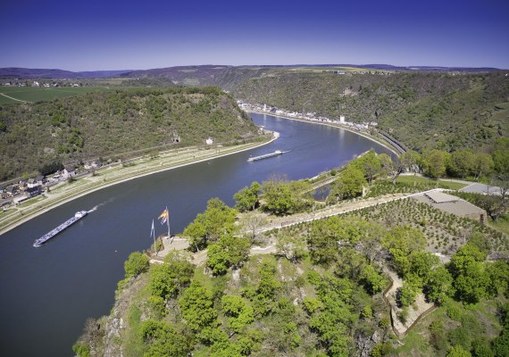Drohnenaufnahme Loreley | © Loreley Touristik Drohnenaufnahme Loreley | © Loreley Touristik