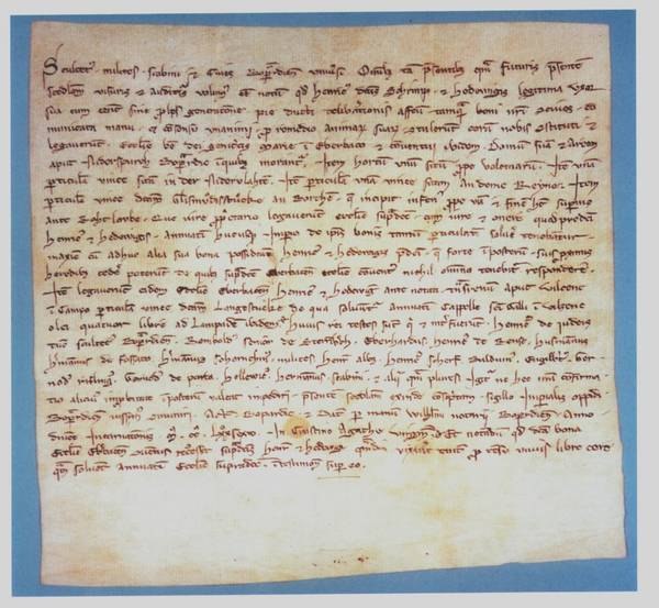 eine Originalhandschrift vom 6. Februar 1276 mit der ersten urkundlichen Erwähnung einer Kirche in VILZENE | © Hessisches Hauptstaatsarchiv Wiesbaden eine Originalhandschrift vom 6. Februar 1276 mit der ersten urkundlichen Erwähnung einer Kirche in VILZENE | © Hessisches Hauptstaatsarchiv Wiesbaden